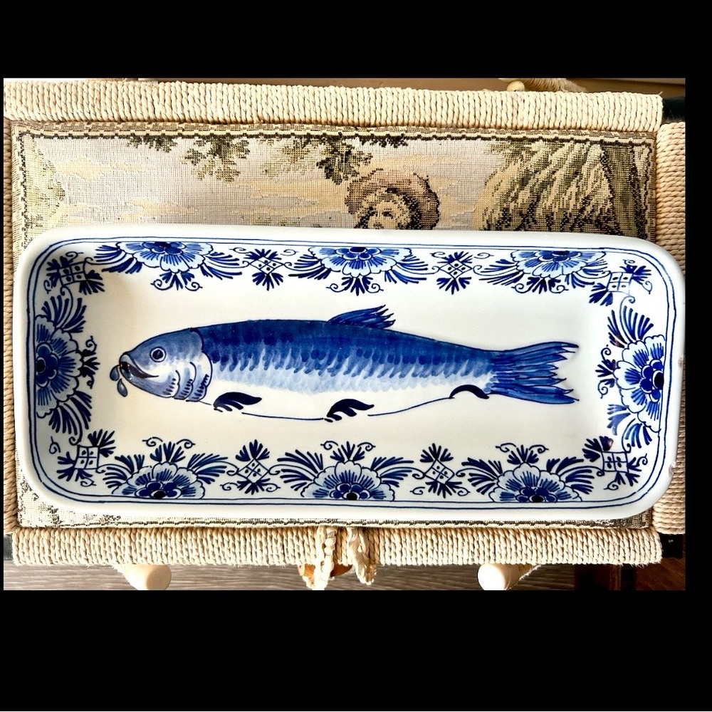 Grandmacore: Antique Royal Delft Hand-Painted Darling Designer Dish